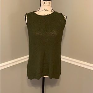 Olive sweater tank